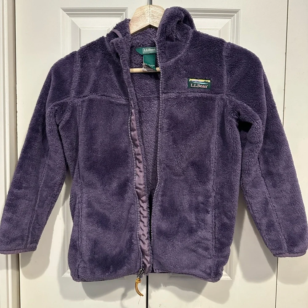 L.L.Bean Hi-Pile Fleece Purple - Picture 1 of 4